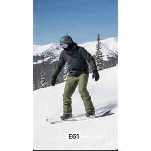 Men's Burton Vent 2L GORE TEX Ski Snowboarding Pants Vented Forest Green Sz L